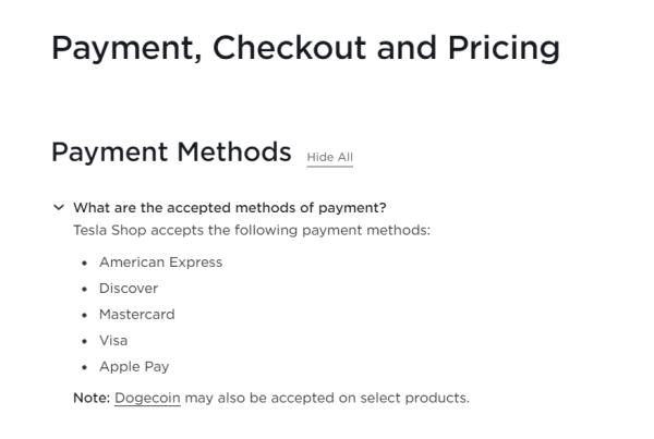 DOGE Officially Added to Tesla&rsquo;s Payment Options But There&rsquo;s Catch